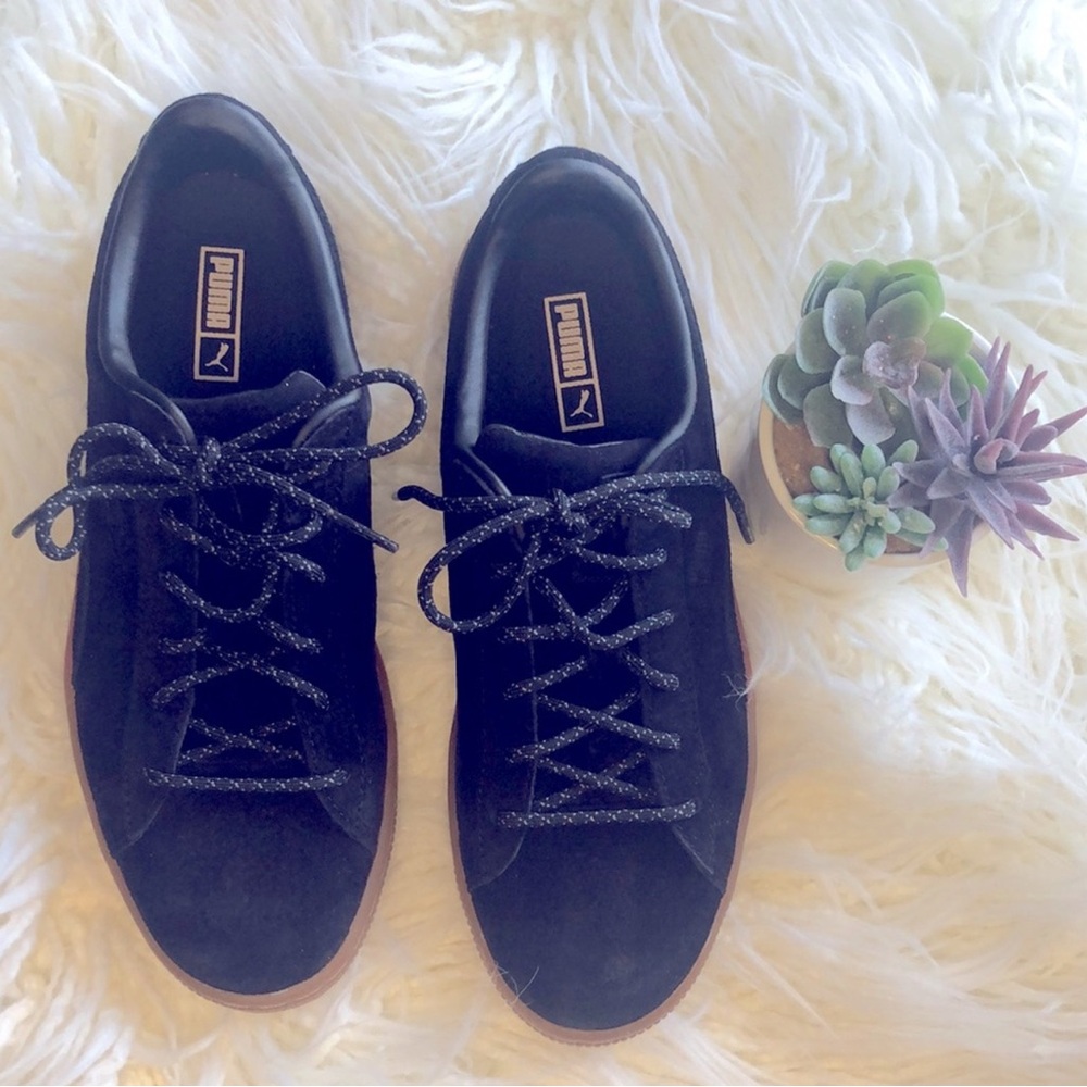 🖤 Puma Black Suede Sneakers